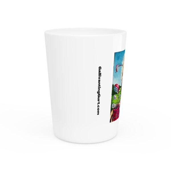 Golfing Gurt Shot Glass - 'Gallivanting with Gurt' - Image 2