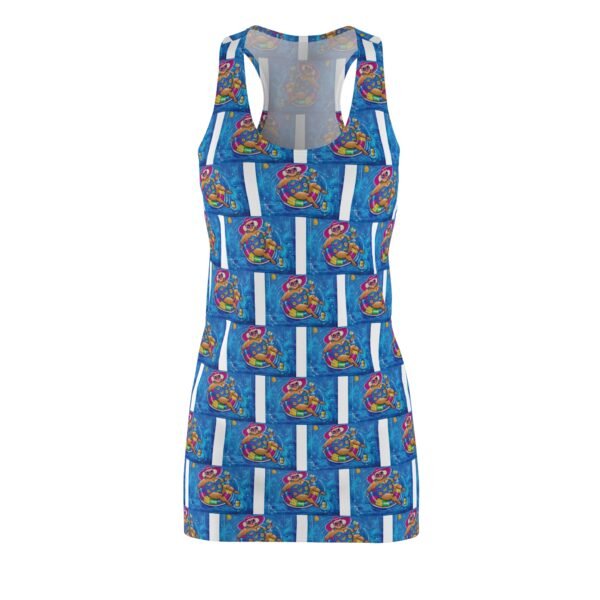 Pool Time with Gallivanting Gurt  Women's Cut & Sew Racerback Dress (AOP)