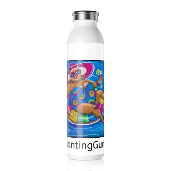 Slim Water Bottle - Vibrant Gurt Design for Summer Hydration Gurt at the Pool