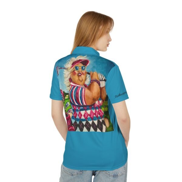 Polo Shirt - Gallivanting Gurt goes Golfing Turquoise - Image 6