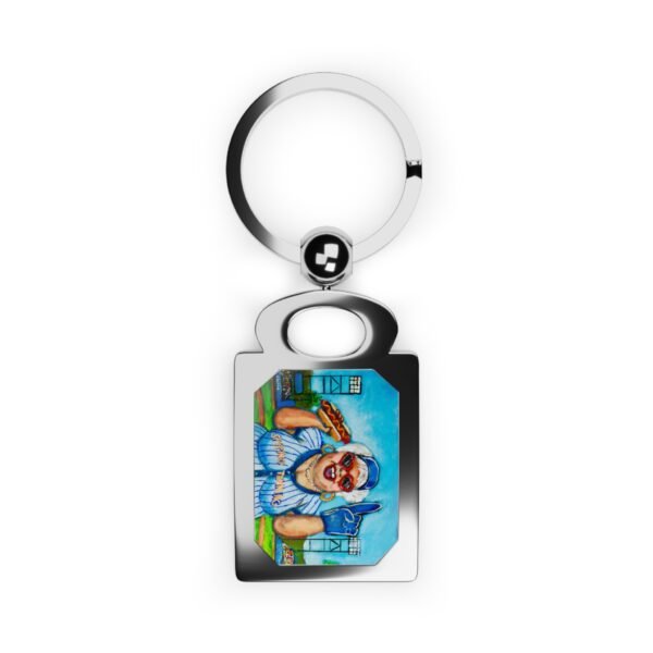 Personalized Rectangle Photo Keyring - Customizable Keepsake for Memories