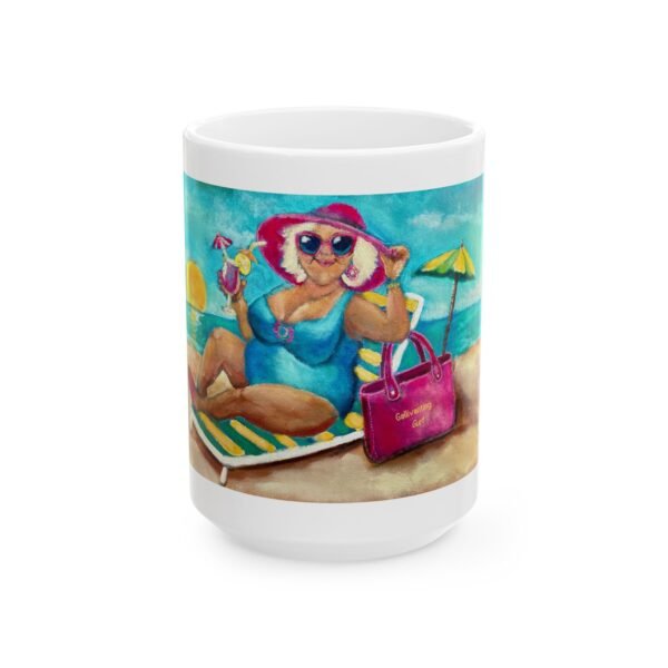 Mug - Gurt at the Beach, Gallivanting with Gurt Collection, 11oz, 15oz