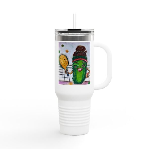 Summer Pickleball Queen Insulated Travel Mug 40oz - Big Dill Design