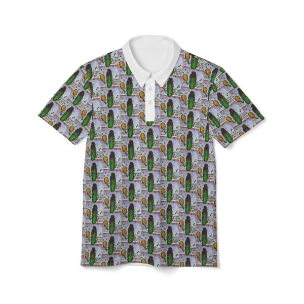 Pickleball Queen Print Polo Shirt