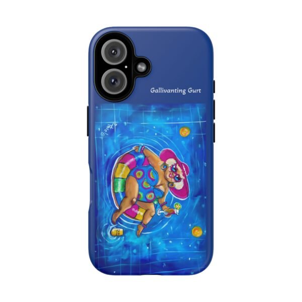 iPhone 16 Gurt Poolside Art Phone Case - Fun Summer Vibes