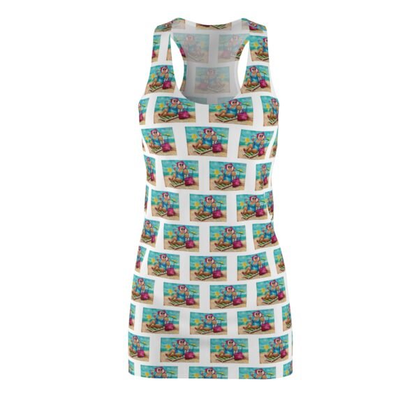 Gallivanting Gurt at the Beach Women's Cut & Sew Racerback Dress (AOP)