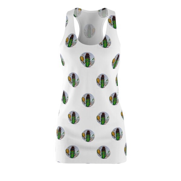 Colorful Pickleball Queen Racerback Dress - Fun Summer Fashion