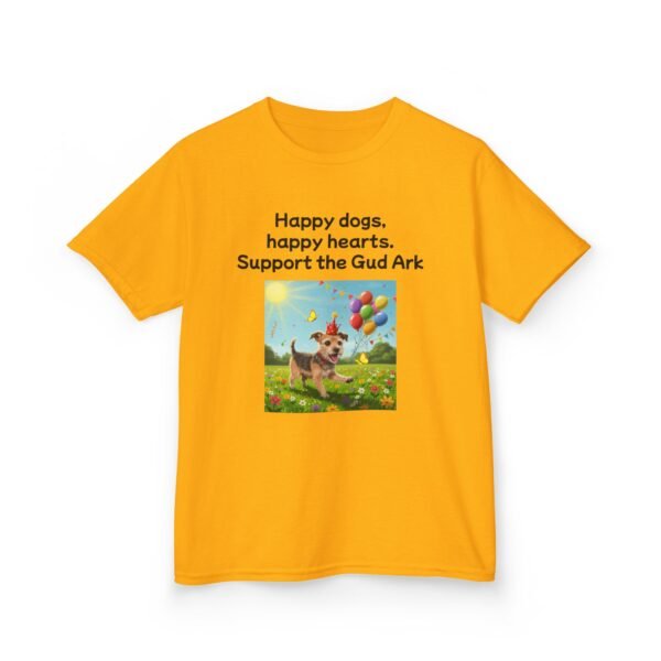 Kids Heavy Cotton™ Tee - Support the Gud Ark with Happy Dogs Design - Image 5