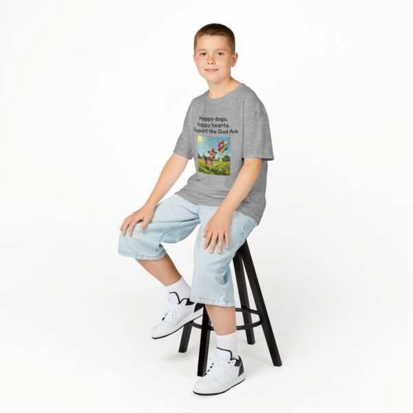 Kids Heavy Cotton™ Tee - Support the Gud Ark with Happy Dogs Design - Image 3