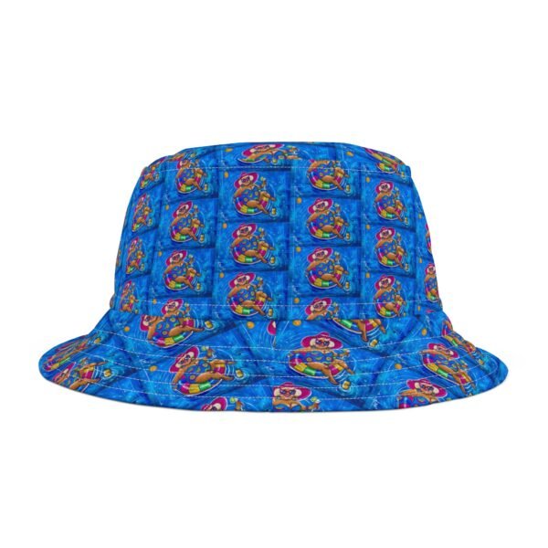 Gurt at the pool Colorful Retro Summer Bucket Hat - Fun Beach Vibes