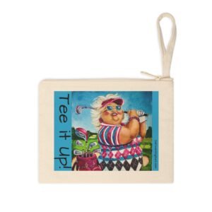 Golfing with Gurt as she Tee’s It Up Golf Accessory Zipper Pouch - Fun & Functional for Golf Lovers