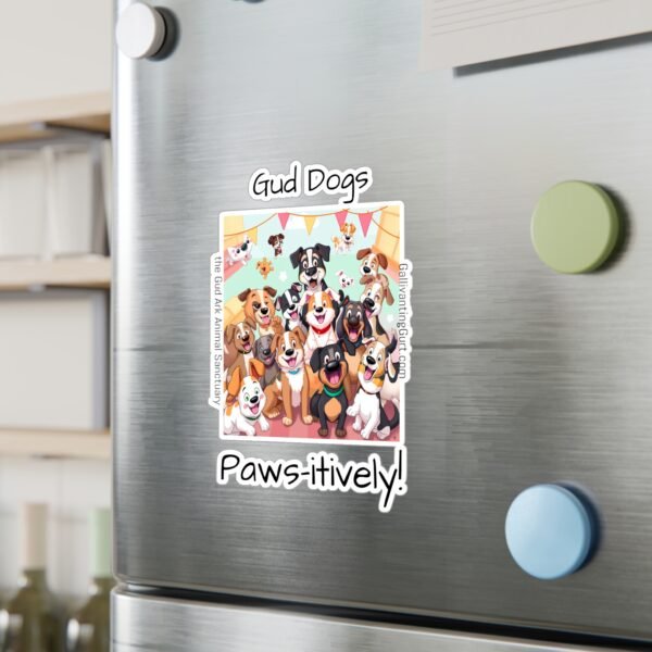 Gud Dogs Kiss-Cut Vinyl Decal - Gud Dogs - Paws-itively! - Image 6