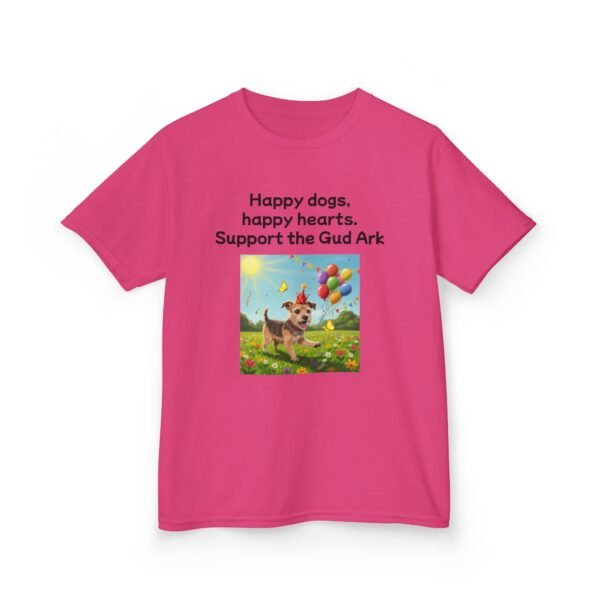 Kids Heavy Cotton™ Tee - Support the Gud Ark with Happy Dogs Design - Image 11