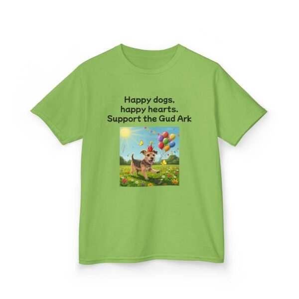 Kids Heavy Cotton™ Tee - Support the Gud Ark with Happy Dogs Design - Image 7