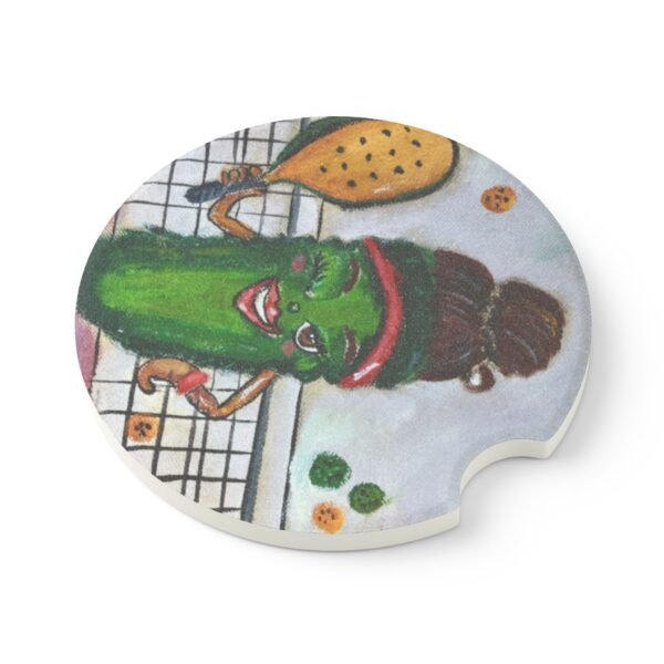 Pickleball Queen Soapstone Car Coaster – Fun Auto Accessory for Car Lovers - Image 2