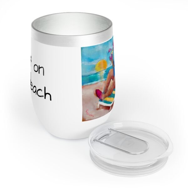 Gurt on the beach Wine Tumbler | Perfect for Parties & Outdoor Events - Image 3