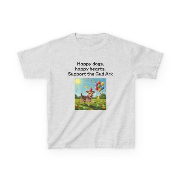 Kids Heavy Cotton™ Tee - Support the Gud Ark with Happy Dogs Design - Image 2