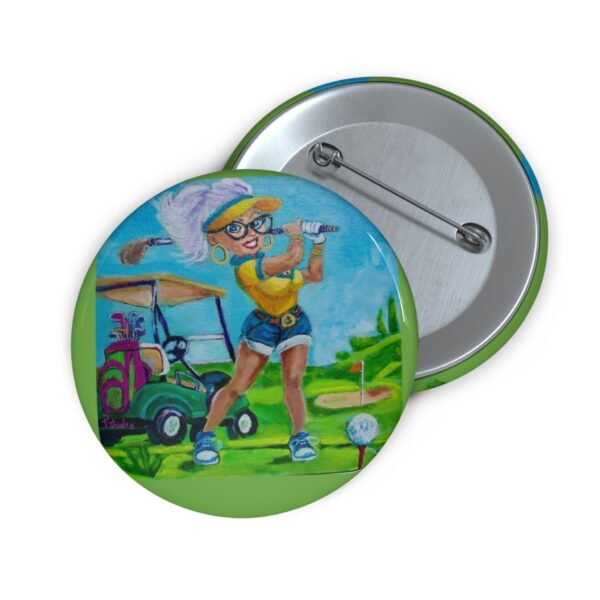 Trudy Golfing - Show your support for the Gud Dogs with the button pen. - Image 3