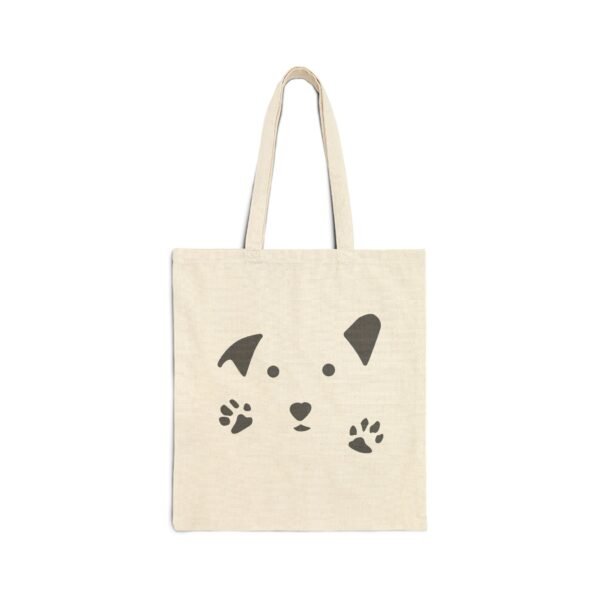 Canvas Tote Bag Happy Dog Happy Heart Support the Gud Ark - Image 2