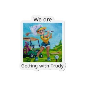 Die-Cut Magnets - Golfing with Trudy Cruise Door Identifier