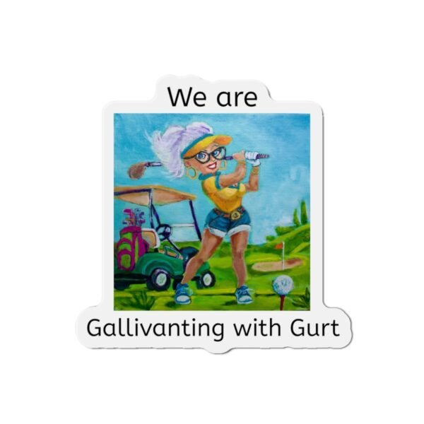 Copy of  Die-Cut Magnet - Go Gallivanting with Gurt at the Beach Cruise Door Identifier 2.0