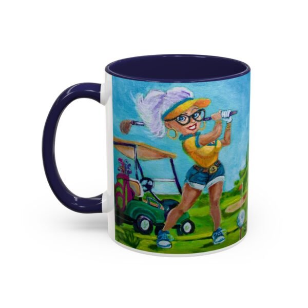 Coffee Mug Golfer Trudy Gallivanting Gurt  Golfing Gift