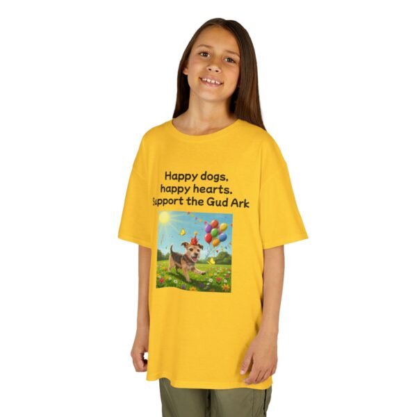 Kids Heavy Cotton™ Tee - Support the Gud Ark with Happy Dogs Design - Image 6