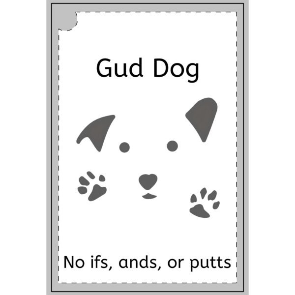 Gud Dog, No ifs, ands, or putts' - Perfect for Golf Lovers Golf Towel