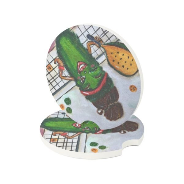 Pickleball Queen Soapstone Car Coaster – Fun Auto Accessory for Car Lovers - Image 3