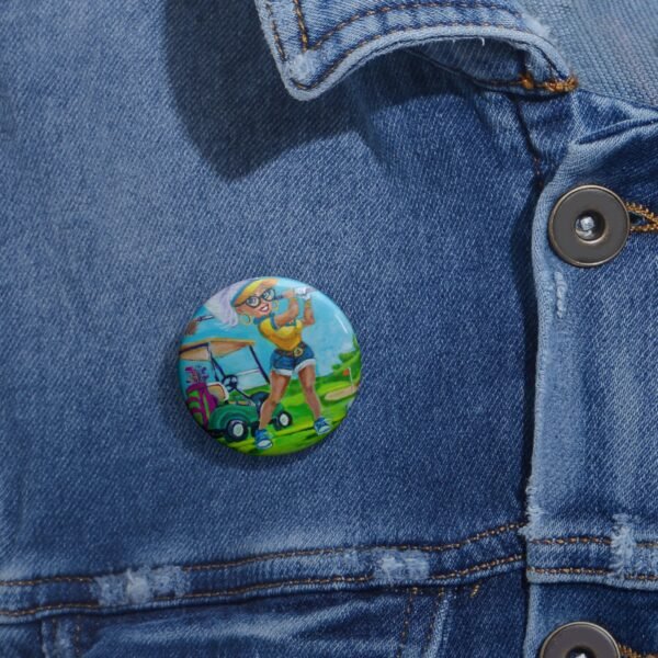 Trudy Golfing - Show your support for the Gud Dogs with the button pen. - Image 2