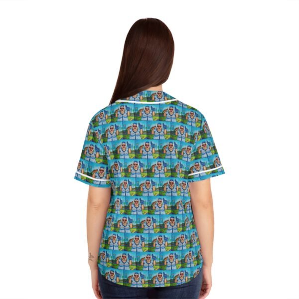 Gurt Goes to Spring Training Fun Women's Baseball Jersey - Image 2