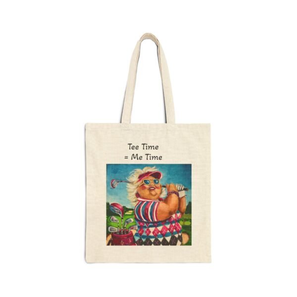 Golfing with Gurt!  Cotton Canvas Tote Bag -