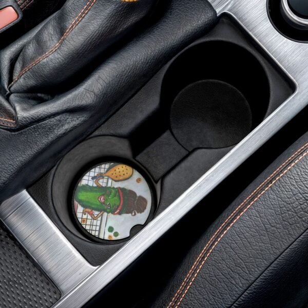 Pickleball Queen Soapstone Car Coaster – Fun Auto Accessory for Car Lovers