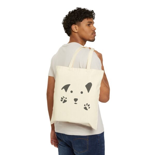 Canvas Tote Bag Happy Dog Happy Heart Support the Gud Ark - Image 3