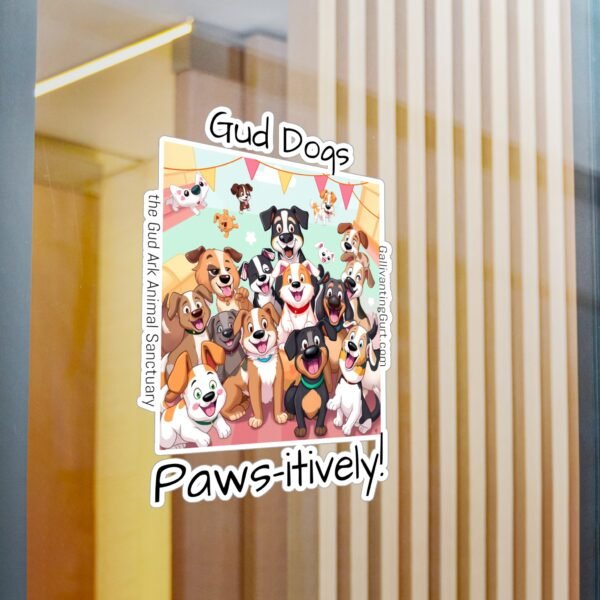 Gud Dogs Kiss-Cut Vinyl Decal - Gud Dogs - Paws-itively! - Image 9