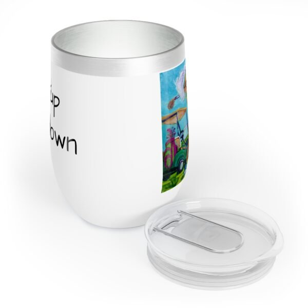 Golfing Trudy - Tee it up and Wine down.  Wine Tumbler | Perfect for Parties & Outdoor Events - Image 3