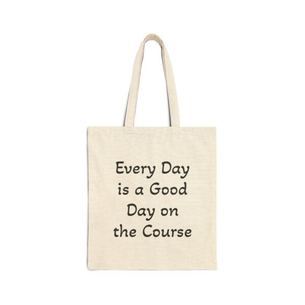 Golfing with Gurt!  Cotton Canvas Tote Bag - - Image 2