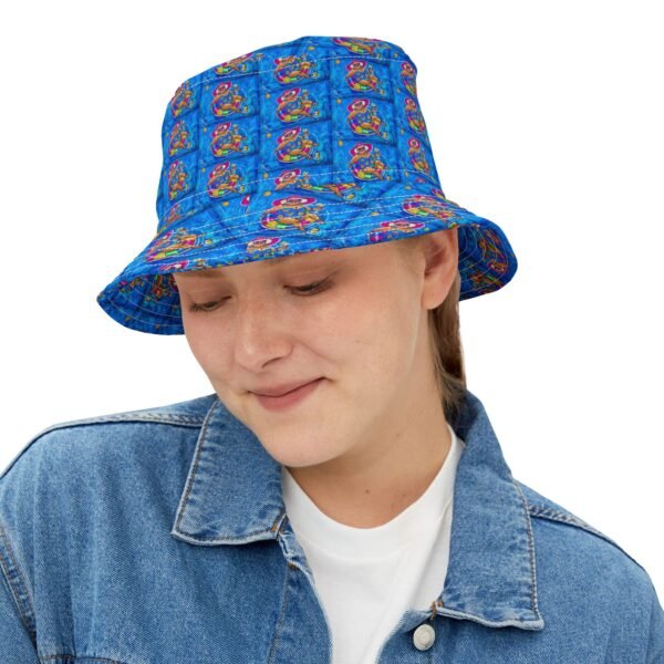 Gurt at the pool Colorful Retro Summer Bucket Hat - Fun Beach Vibes - Image 2