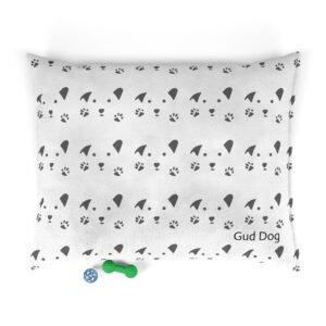 Gud Dog - Cozy Dog Bed with Paw Print Design - Perfect for Pet Lovers