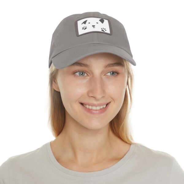 Dad Hat with Leather Patch (Rectangle) - Image 2