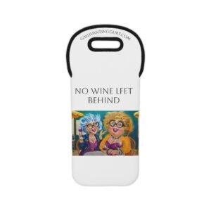 Funny Wine Tote Bag - "No Wine Left Behind" - Perfect Gift for Wine Lovers