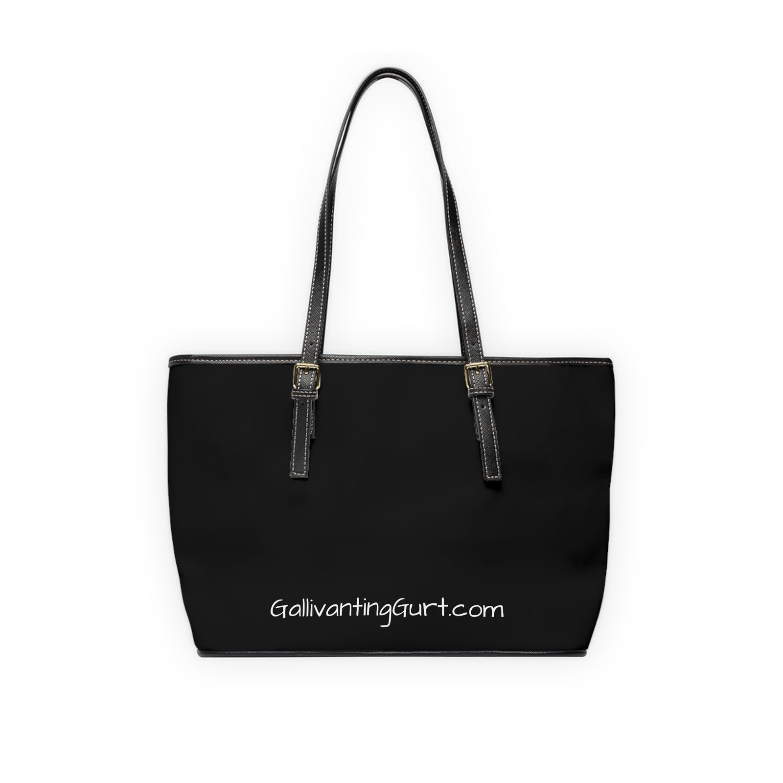 Partners in Wine on Black Chic PU Leather Shoulder Bag - Parnters in Wine - Image 5