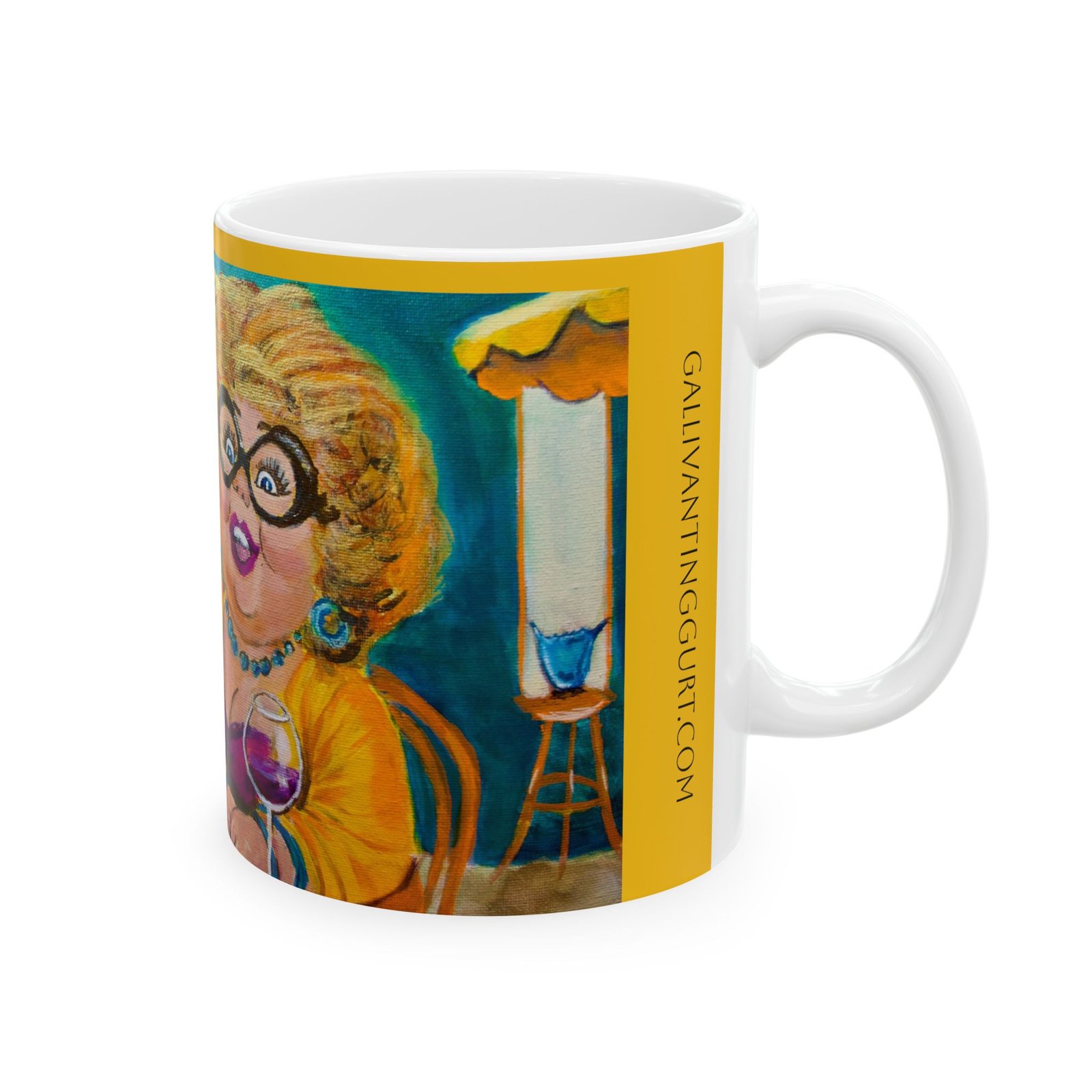 Partners in Wine ~ Fun & Quirky Ceramic Mug - Image 4