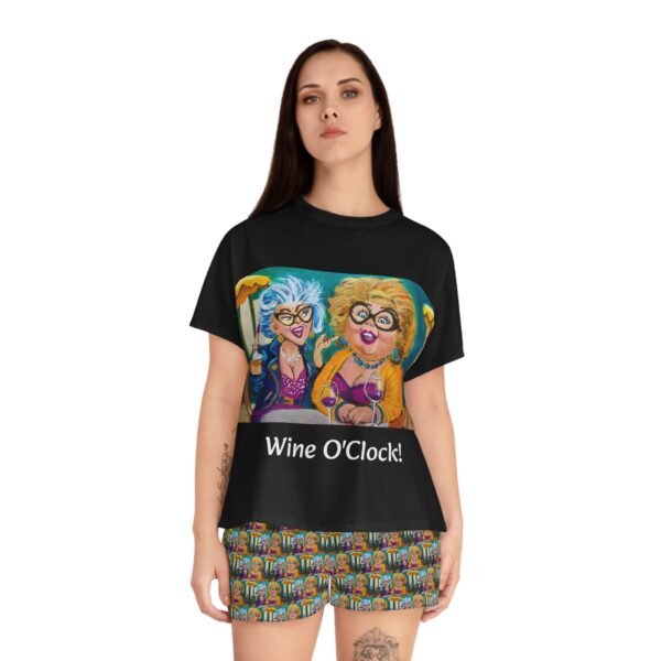 Wine O’Clock!   Women's Pajama Set - Perfect for All Wine lovers - Image 4