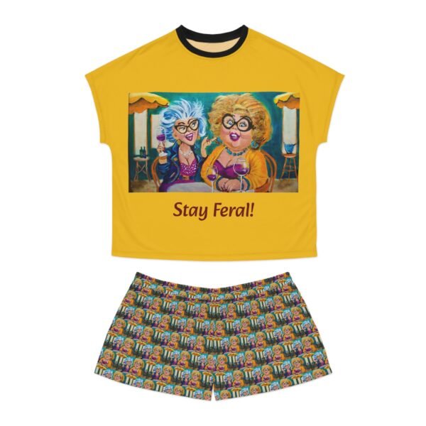 Stay Feral Women's Pajama Set - Perfect for All Feral Aunties and Sisters.