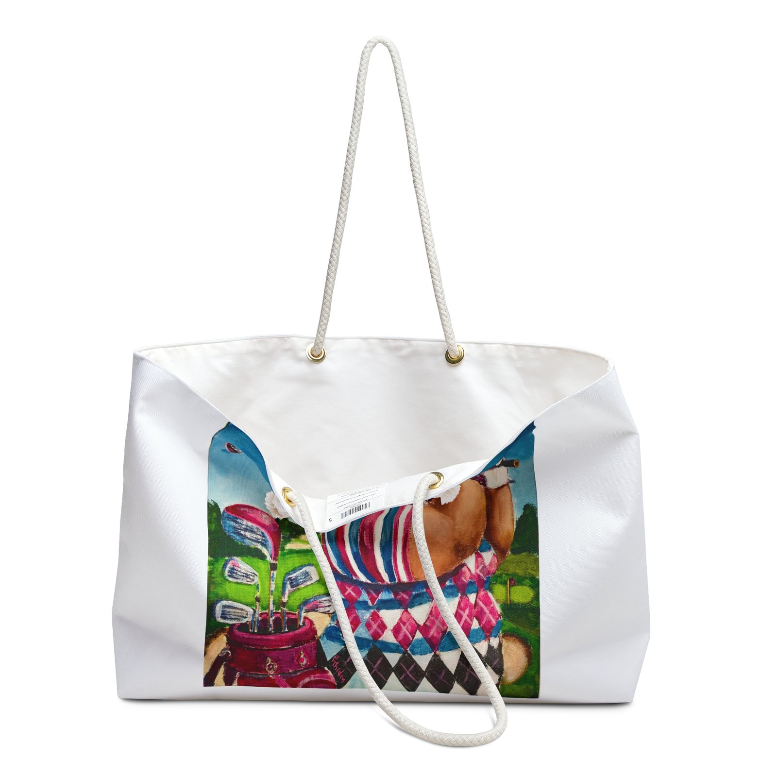 Weekender Bag - Gallivanting Gurt Golfing Whimsical Travel Tote - Image 2