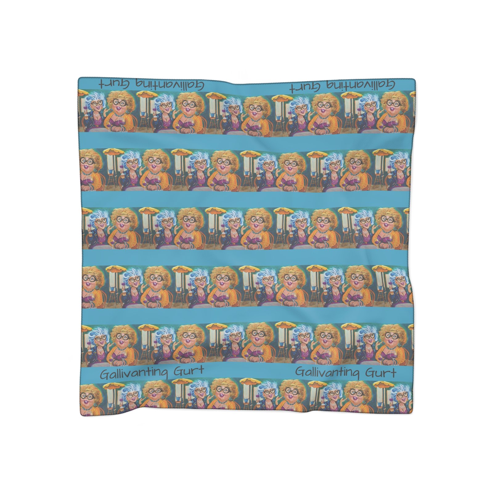 Partners in Wine Gallivanting Gurt Poly Scarf - Stylish for the Partners in Wine