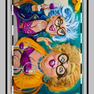 Partners in Wine Custom Shape Magnets - Fun and Whimsical Art for Home Decor