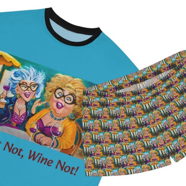 Why Not, Wine Not!   Women's Pajama Set - Perfect for All Wine lovers - Image 3