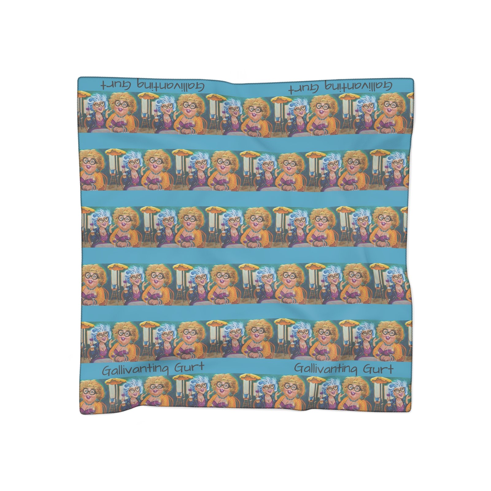 Partners in Wine Gallivanting Gurt Poly Scarf - Stylish for the Partners in Wine - Image 4
